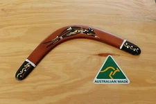 Australian Made Hand Crafted+Painted 14"-34cm Throwing Boomerang (Kangaroo) Gift