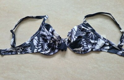 Esprit byron beach Bikini Oberteil 36 / 70D mit Bügel blau/weiß