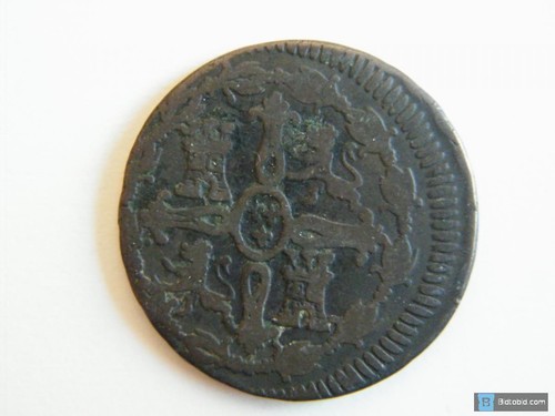 Moneda 4 maravedis Fernando VII 1816, (Busto diferente) - Jubia - Imagen 2 de 2