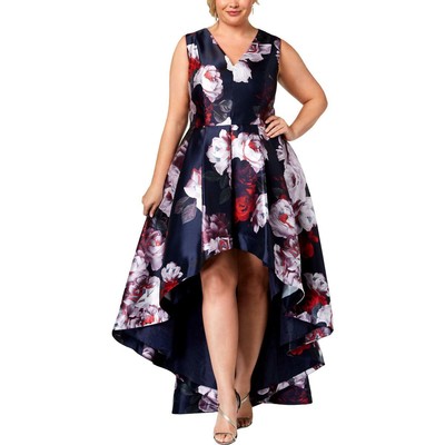 calvin klein floral ball gown