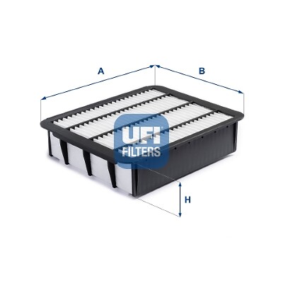 UFI Luftfilter Filtereinsatz Passend FüR Toyota Hiace V Kasten 2.5 D-4D-image