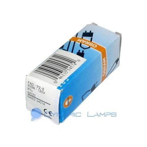 54574 64725 FAD Osram 650W 120V R7s Tungsten Halogen Stage Studio Lamp - Image 2 of 2