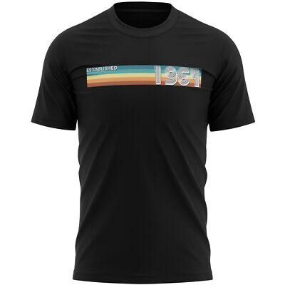 Established 1964 Herren T-Shirt Shirt Lustig Geburtstag Him Sixty 60th Retro Celeb...