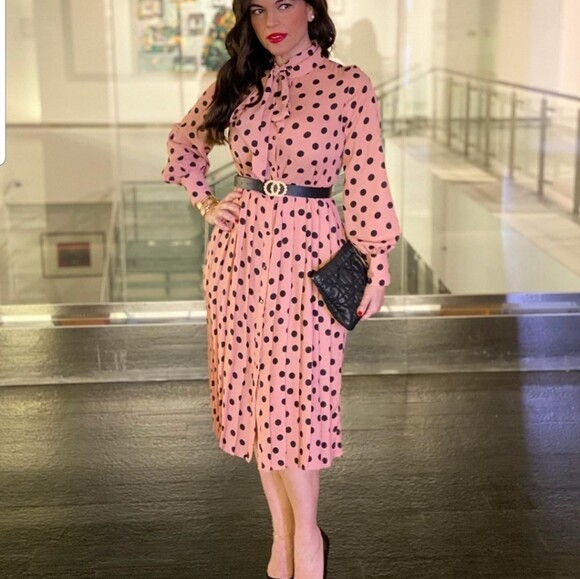 zara polka dot dress ebay