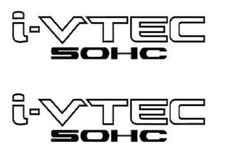 2x I-vtec Sohc Honda Acura Vinyl Decal Sticker Many Colors 9 X 2.25