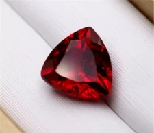 Mozambique Red Ruby Trillion Cut Superb Trillion Cut 8-9 Ct Loose Gemstone