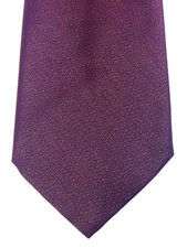 VTG Sears Tie Necktie Maroon Solid Print Polyester