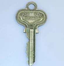 Vintage Russwin USA Key Very Good Condition ORNATE ARCHITECTURAL SALVAGE