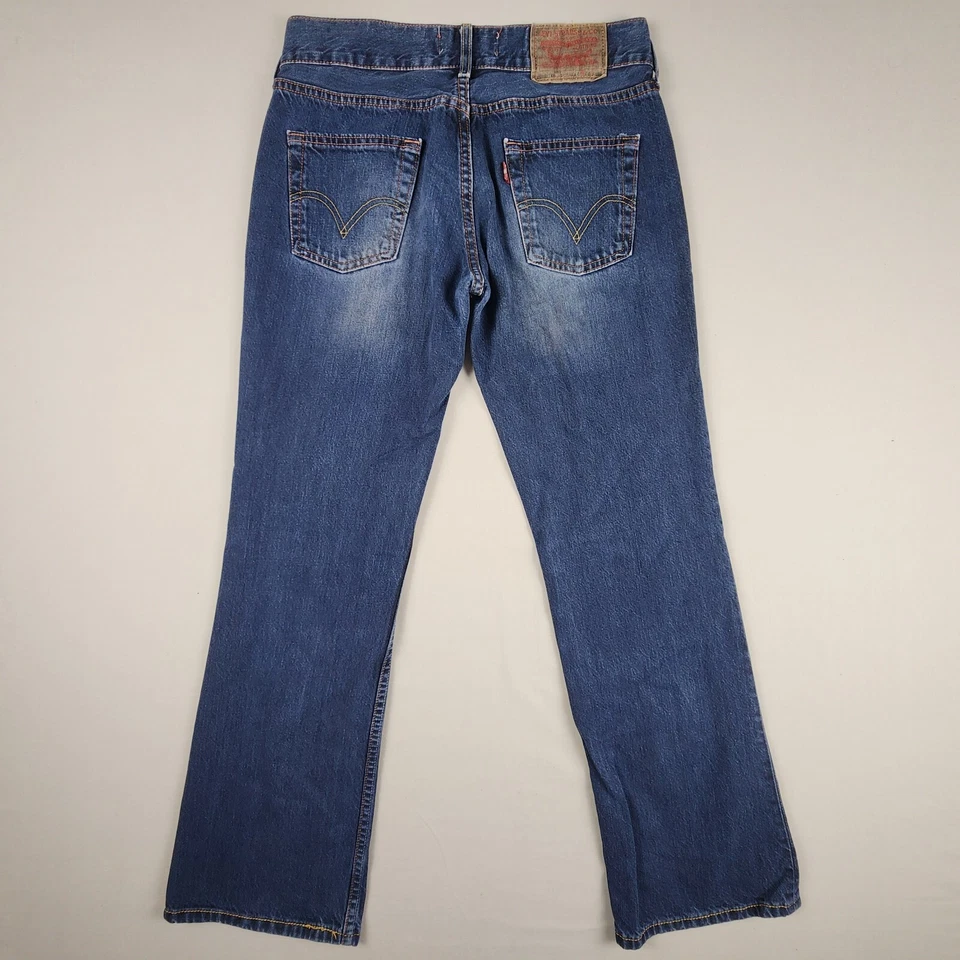 Levi's 557 Jeans Womens Size W30 L32 Blue Eve Square Cut Straight Denim Cotton - Image 2 of 4