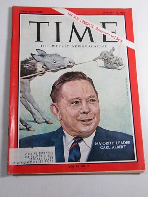Time Magazine- January 15, 1965- Majority Leader Carl Albert