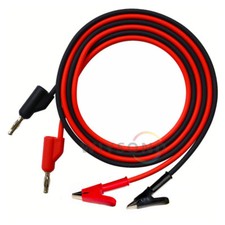 Banana Big Alligator Crocodile Clip Oscilloscope Multimeter Probe Coaxial Cable
