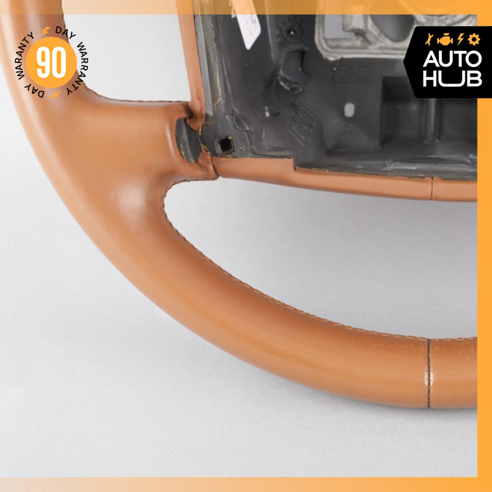 03-10 Bentley Continental Flying Spur GT GTC Driver Steering Wheel Brown OEM 58k
