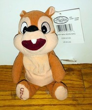 Vintage Disney Store Chip Mini Bean Bag Beanie Plush Doll NWT