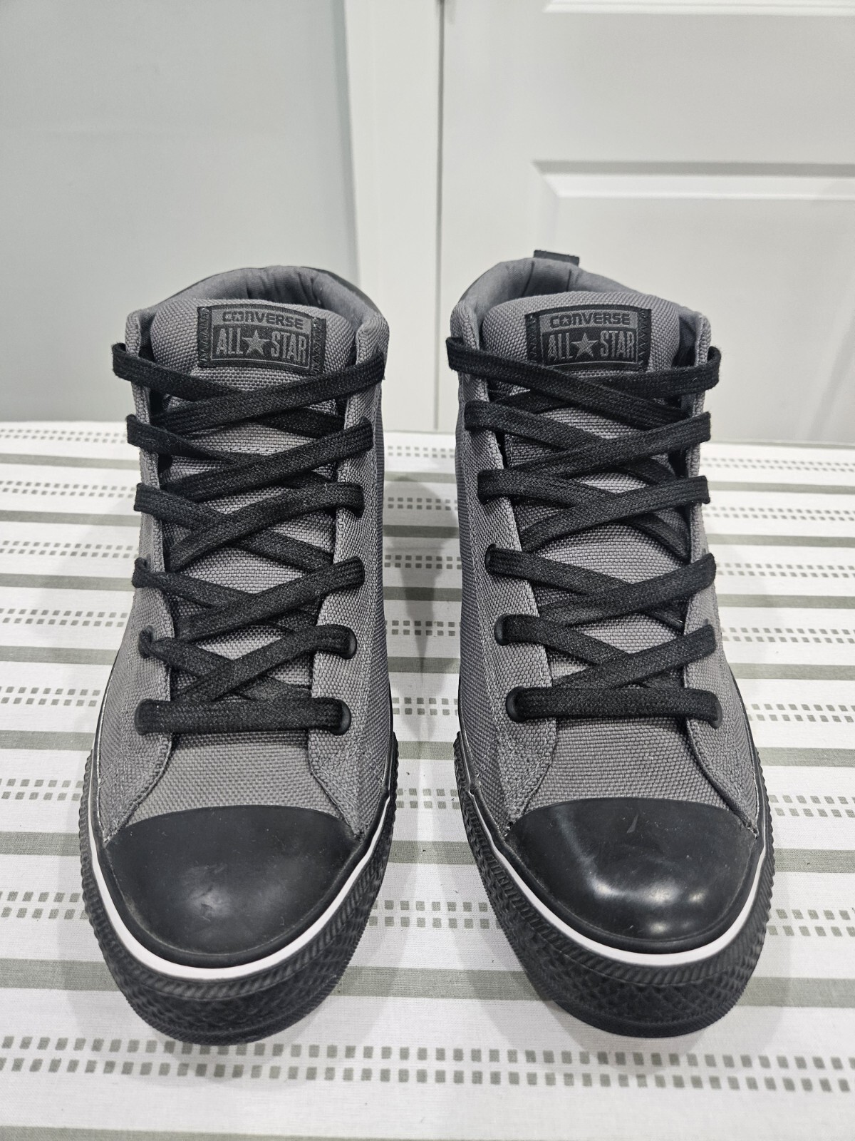 Converse Chuck Taylor All Star Street Mid Top Gray Sneakers Mens Shoes eBay