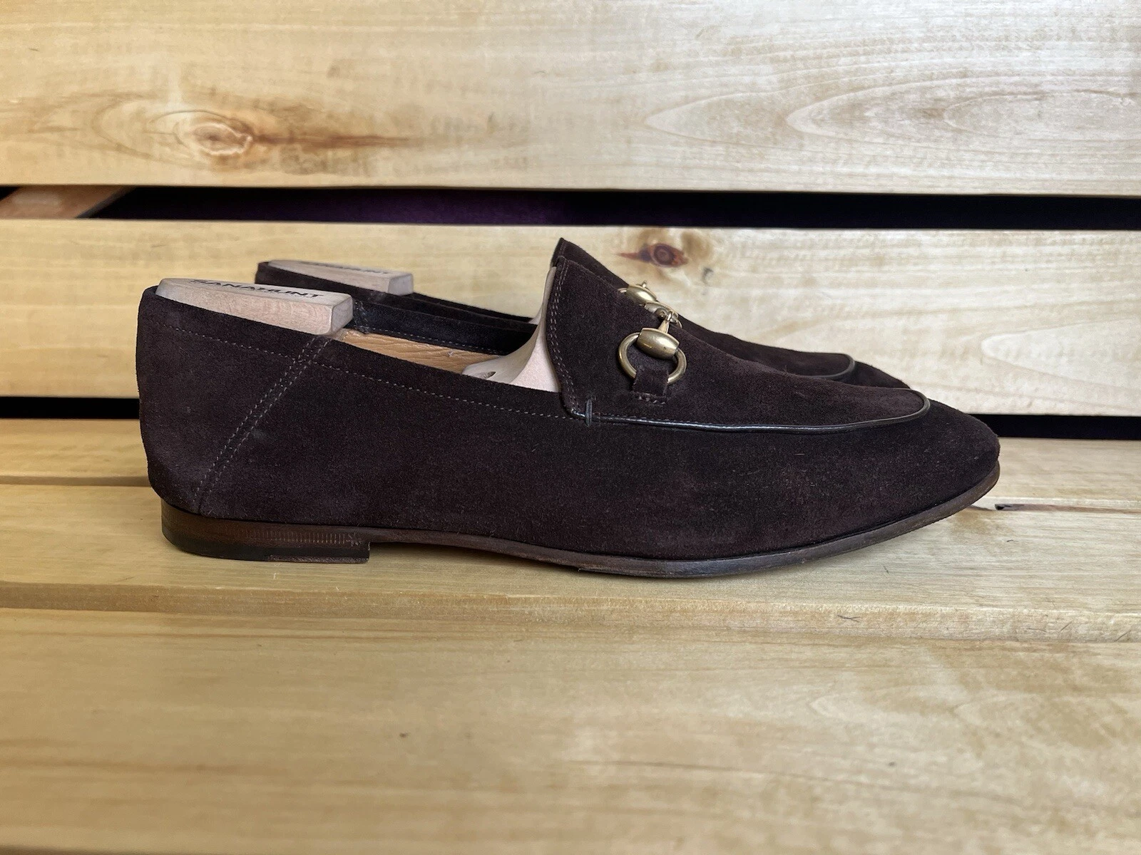 Chaussures mode homme Gucci daim marron habillé pointure 42,os US 9,5 UK 8,5