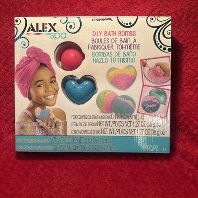 Alex Spa DIY Bath Bombs Create 6 hearts or balls bombs