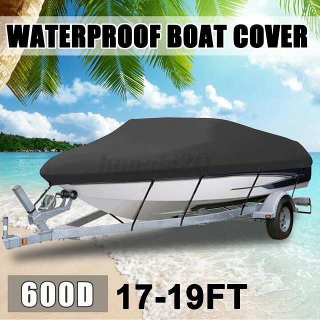 Heavy Duty Boat Cover Waterproof 600d 1719ft Speedboat Vhull Marine