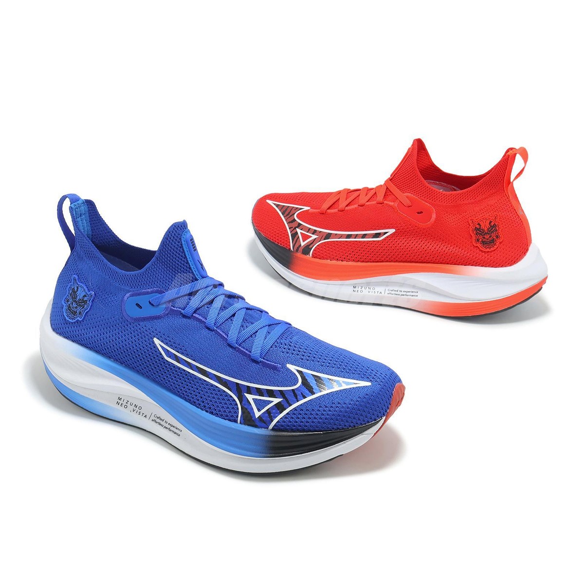 MIZUNO - basao Mizuno Neo Vista Onihayai Pack Red Blue Men Road Running