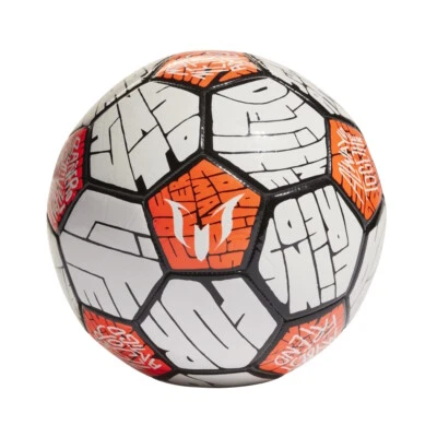 adidas Messi Club Ball Fußball weiß/schwarz/orange [HE3814]