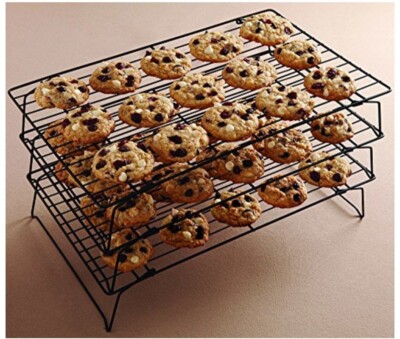 Wilton Set Of Stacking Cooling Racks Black Ultra Bake 15 7/8