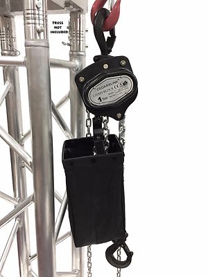 1 Ton 2000 LB Hand Chain Block Manual Hand Hoist with 26' Lift DJ Trussing Truss