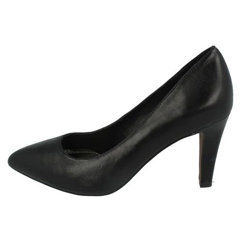 Ladies F9R0084 Slip On Office Smart Court Shoes Leather Collection SALE £25.00 - Picture 3 of 19