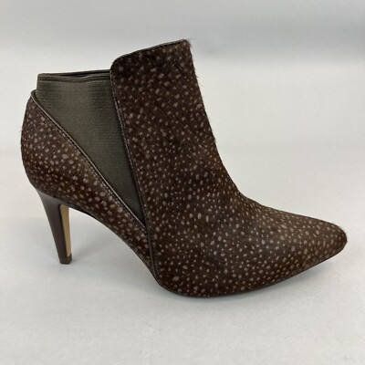 Clark's Laina Violet Dark Bown Animal Prints Ankle Chelsea High