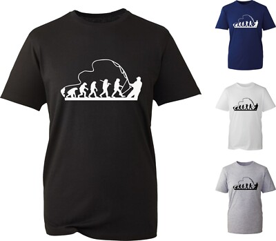 Evolution Of Fishing T-Shirt Human Evolution Karpfenangeln Fischer Unisex Top