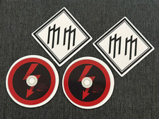 Lot of 4 MARILYN MANSON 2 1/2" to 3" Band Logo STICKERS Black Red FAST FREE 
