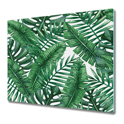 Glass Worktop Saver Kitchen Tropical leaf Jungle Jungle Tropical 60x52