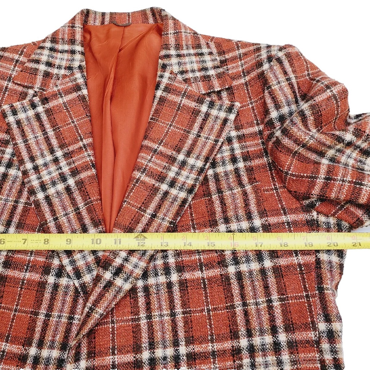 Smiths Calif Men Vtg MCM Retro 50/60s Plaid Nubby Wool Jacket