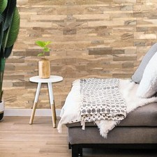 3D Wall Tiles – Natural Stone Effect Brown Slate Peel & Stick Self Adhesive Pane