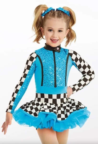 Weissman Dance Costume 11178 - BLUE - image 1
