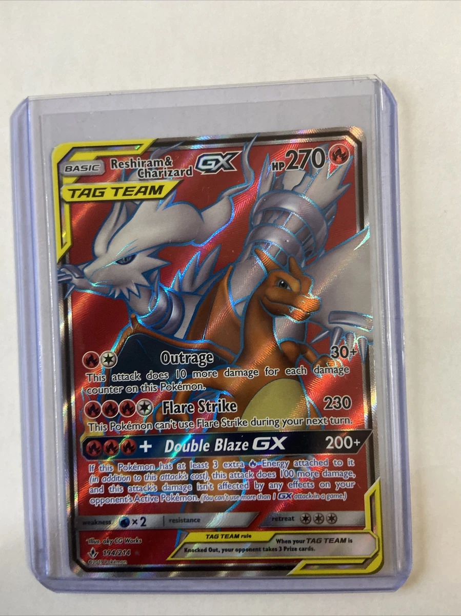 Reshiram & Charizard GX Full Art - 194/214 - Unbroken Bonds