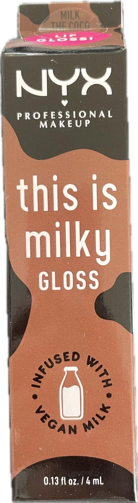 NYX THIS IS MILKY LIP GLOSS INFUSED WITH VEGAN MILK - MILK THE COCO 4ml BOXED
