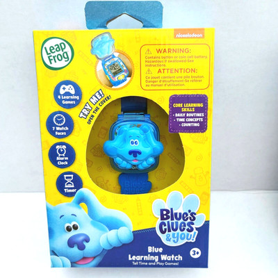 Leap Frog Blue s Clues & You Blue Learning Watch Blue Ages 3+ Nickelodeon NIB
