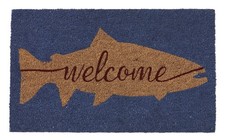 HF by LT Trout 100 Coir Doormat, 18 x 30 inches, Naturally Durable, PVC-Back...