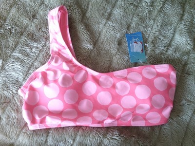 Brandneu mit Etikett Matalan bügelloser One-Shoulder-Bikini-Top-BH Größe USA 6 UK 10 EURO 38