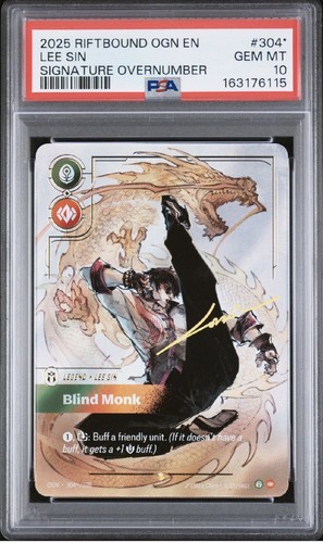 Lee Sin, Blind Monk graded PSA 10 for sale on eBay