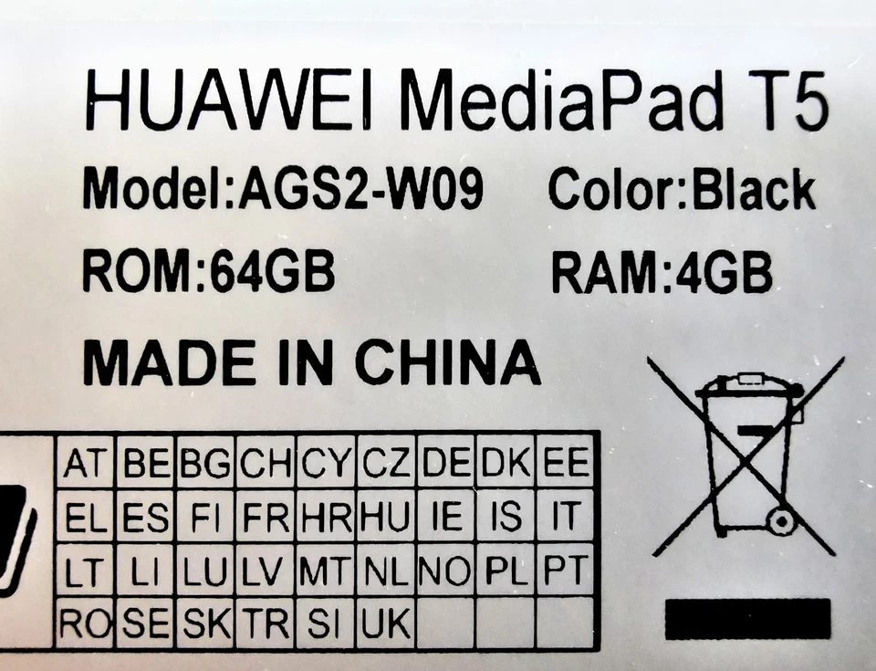 Huawei Media Pad T5, Model AGS2-W09 nur Wi-Fi!! (Ohne Simlock), 10,1 Zoll - Bild 4 von 4