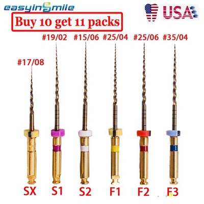 dental Rotary Files X-Pro Gold Taper NITI Endodontic Files S1 S2 SX F1 F2 F3