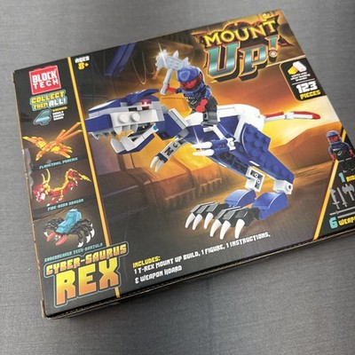 Block Tech Mount Up Cyber-Saurus Rex 123 Piece Block Set NEW