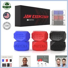 Facial Muscle Strengthening Exerciser Set, 3 Silicone Pieces for Defined Jawline