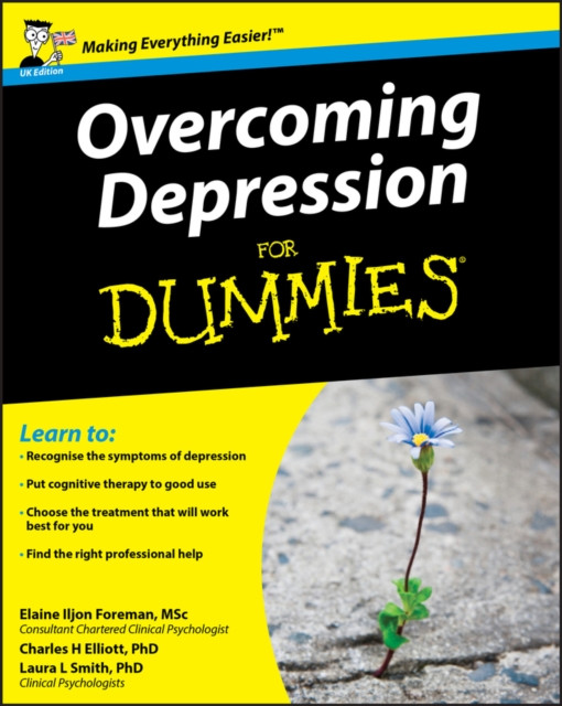 Overcoming Depression For Dummies by Charles H.  Elliott (Paperback Book)
