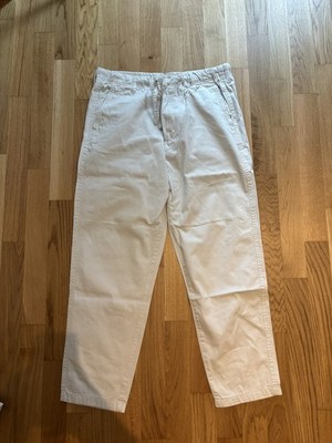 H&M Relaxed Fit Herren Chino Stoff Hose M creme beige off-white ecru