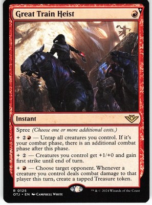 Great Train Heist R Outlaws of Thunder Junction OTJ Normal 125 MTG NM