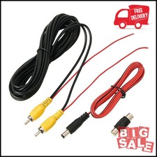 Backup Camera RCA Video Cable, Car Reverse Rear View Camera Video Cable with