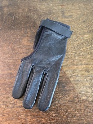 Salty Ajar Impex Archery 4 Finger RIGHT HAND Glove Black Medium