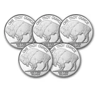 1 oz Silver Round - Buffalo (Lot of 5 Rounds) - .999 Fine Silver