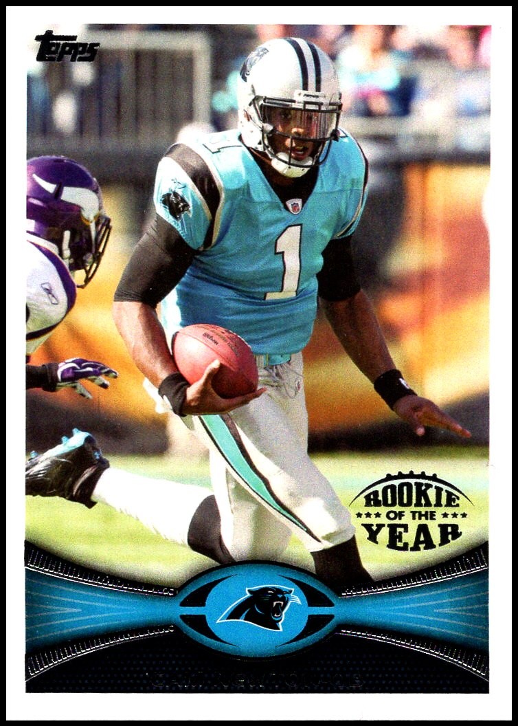 2012 Topps #141 Cam Newton - Rookie of the Year FREE SHIPPING!